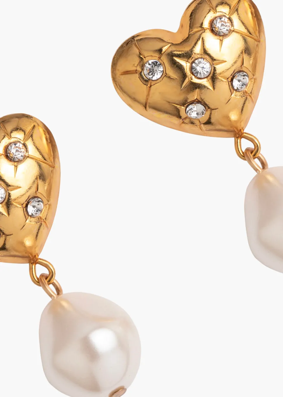 Hayden Earrings in Crystal Antique Gold