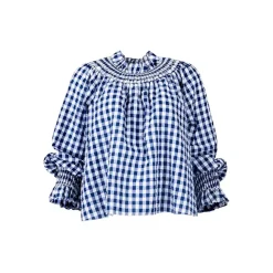 Hayes Top in Navy & White