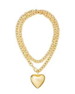 Heart & Soul Necklace in Gold
