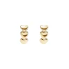 Heart Of Gold Hoop Earrings
