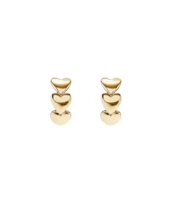 Heart Of Gold Hoop Earrings