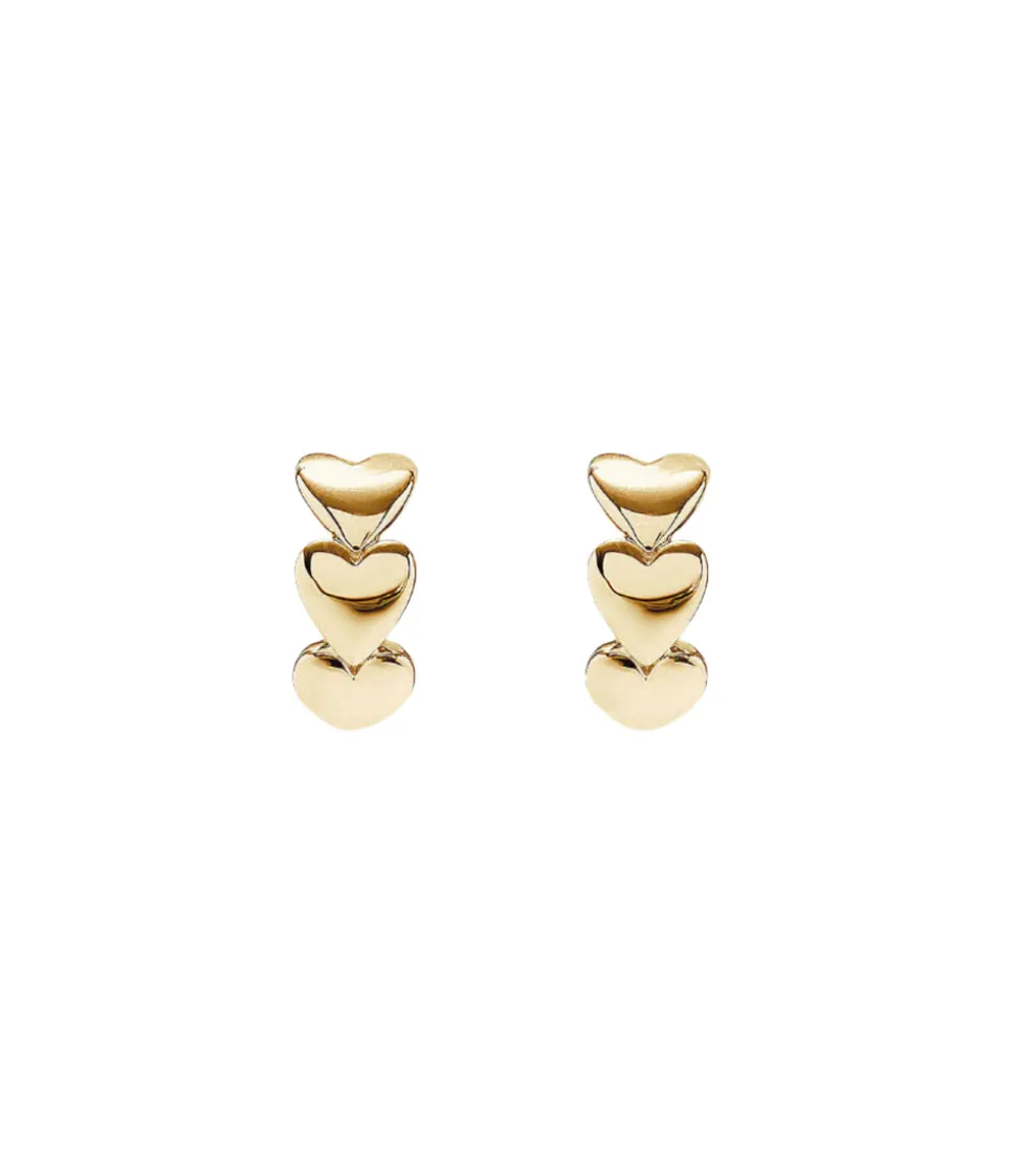 Heart Of Gold Hoop Earrings