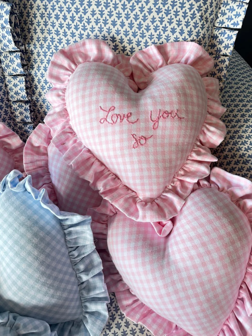 Heart Ruffle Pillow
