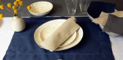 Heirloom Estate Square Cocktail Napkin in Italian Linen 7 Colors