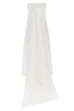 Helena Strapless Column Gown With Train