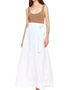 Helena Wrap Skirt in White