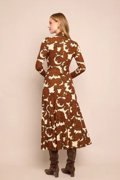 Hera Dress in Mystic Flora Olive