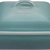 Heritage Covered Square Casserole in Sea Salt