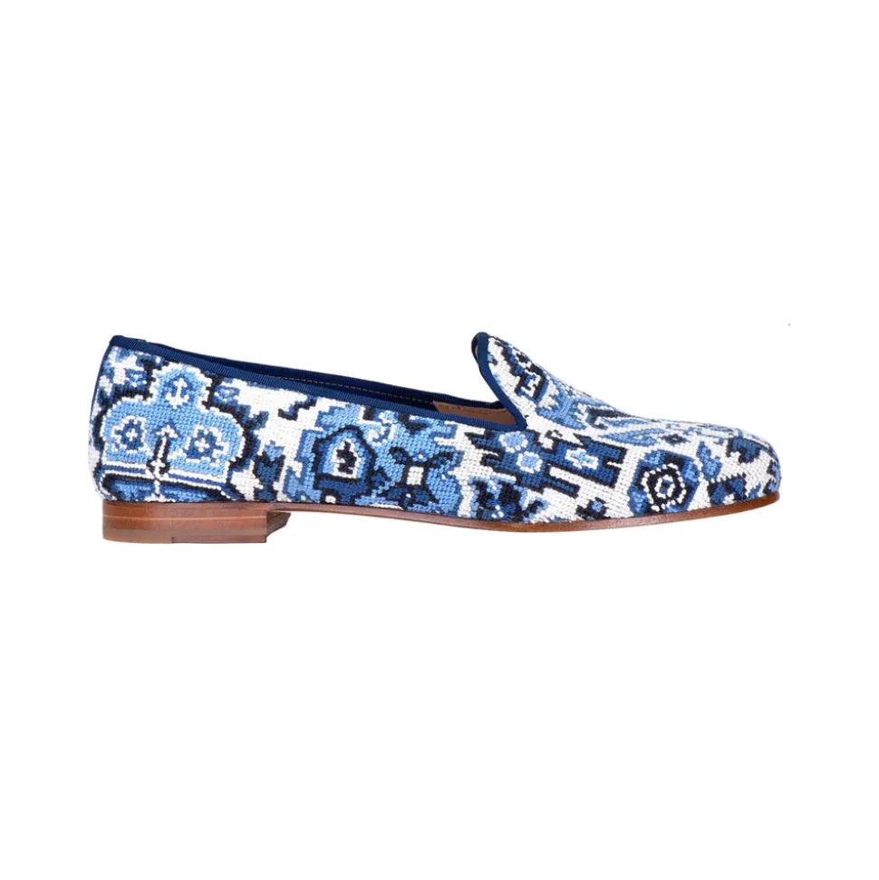 Heriz Slipper in Lapis