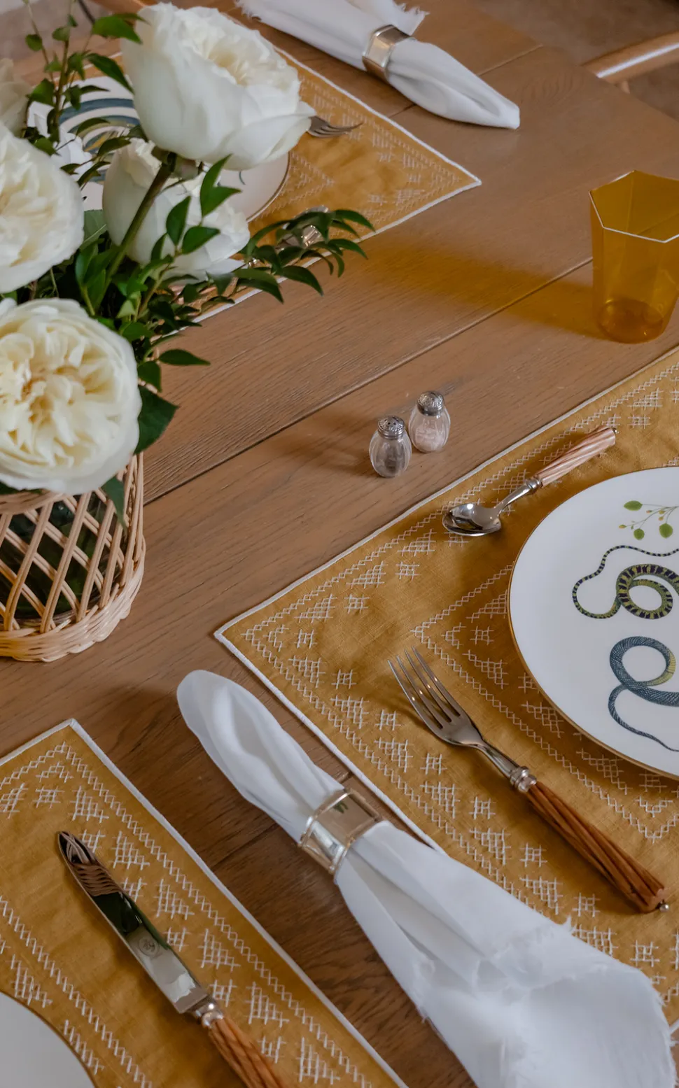 Hexagon Napkin Rings, Set of 4