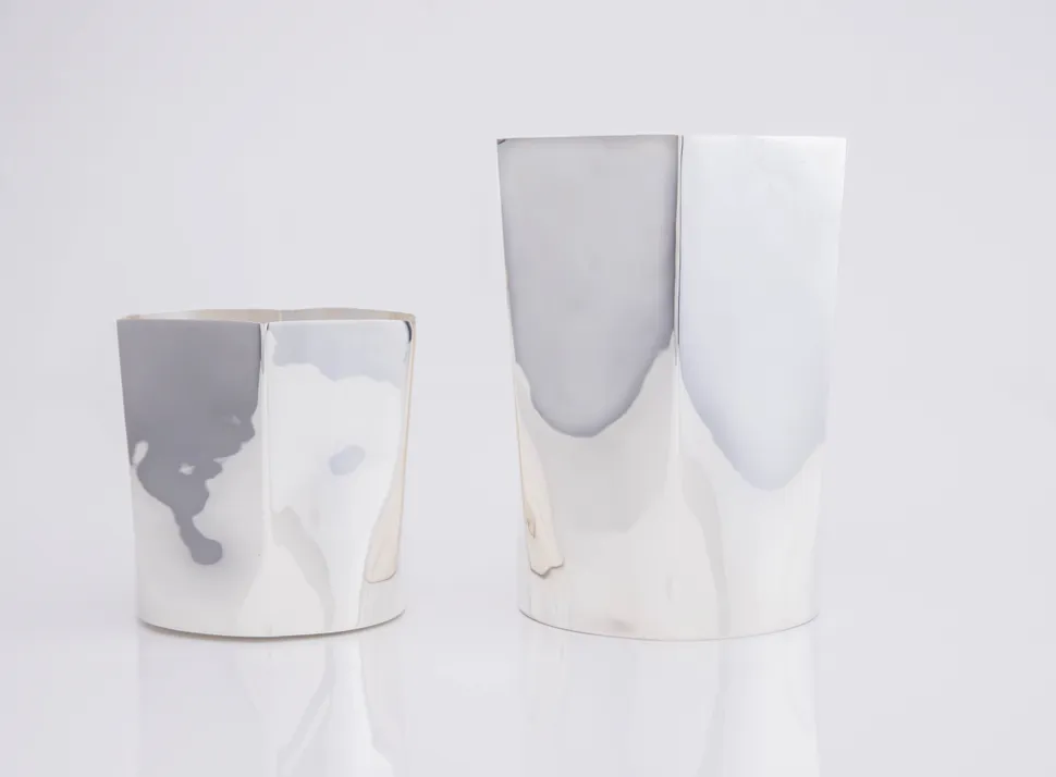 Hexagon Silver-Plated Champagne Bucket