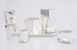 Hexagon Silver-Plated Champagne Bucket