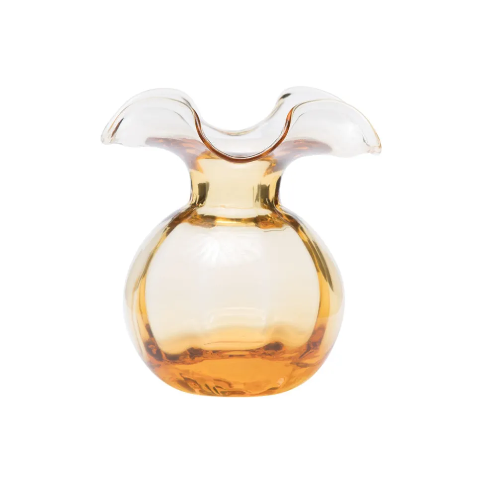 Hibiscus Glass Bud Vase
