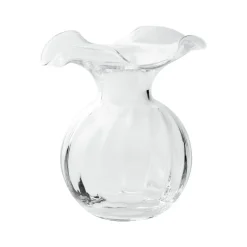 Hibiscus Glass Small Fluted Vase