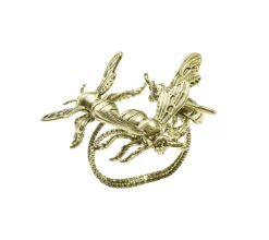 Hive Napkin Ring in Gold, Set of 4 in a Gift Box
