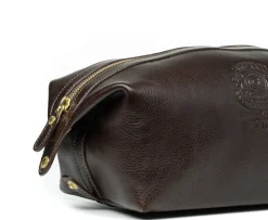 Holdall No. 101 Toiletry Bag in Vintage Tan Leather
