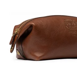Holdall No. 101 Toiletry Bag in Vintage Tan Leather