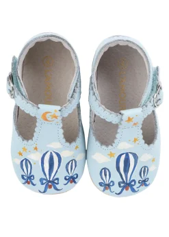 Hot Air Balloon Hand-Painted Baby Shoes