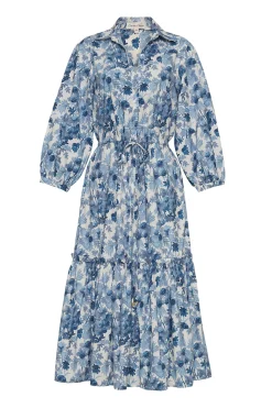 Hutton Dress in Berries Egret