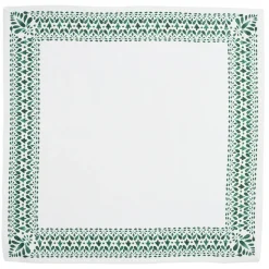 Iberian Border Napkin in Evergreen, Set of 4