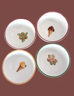 Ice Cream Bowls, Set of 6
