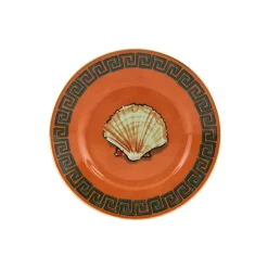Il Viaggio Di Nettuno Bread Plate in Rock Orange