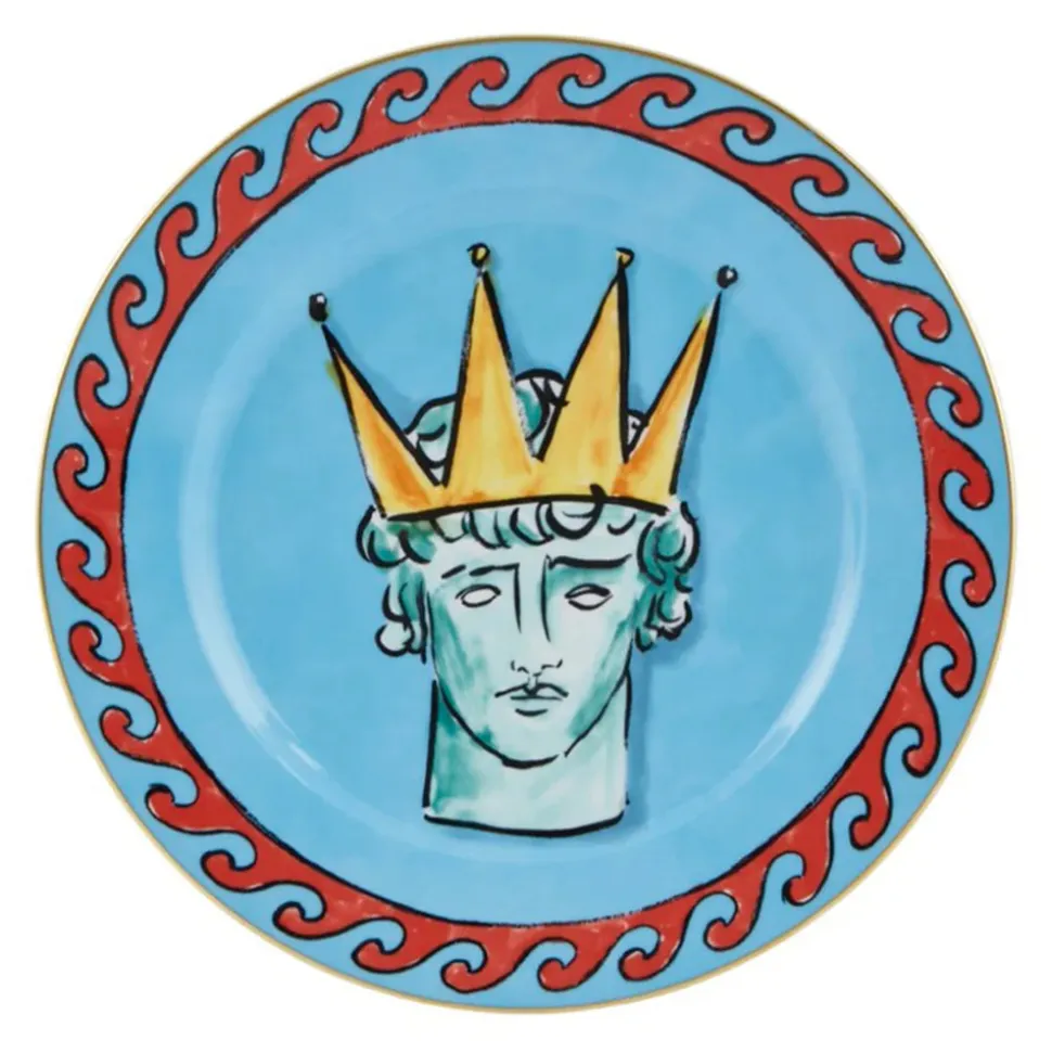 Il Viaggio Di Nettuno Sea Blue Dinner Plate