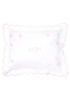 ILYSM Hearts Mini Pillow in Slipper