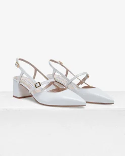 Iman Sandal in Faux Crocodile Leather
