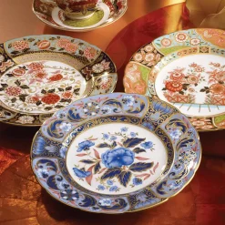 Imari Accent Collection in Blue Camellias