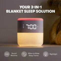 3-in-1 Sound Machine + When-To-Wake Clock + Nightlight
