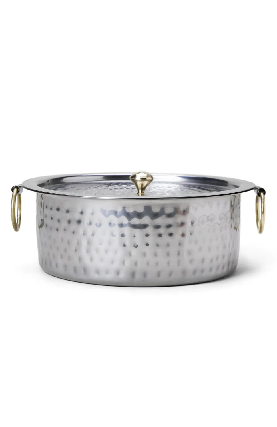 Indian Patila Pot with Brass Handles