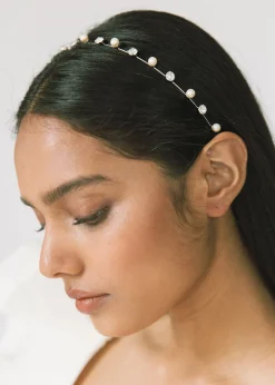 Ines Crystal Pearl Headband