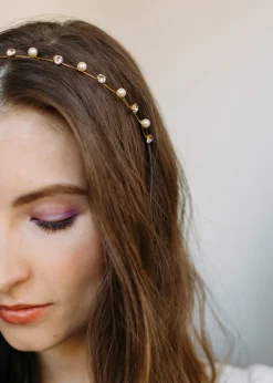 Ines Crystal Pearl Headband