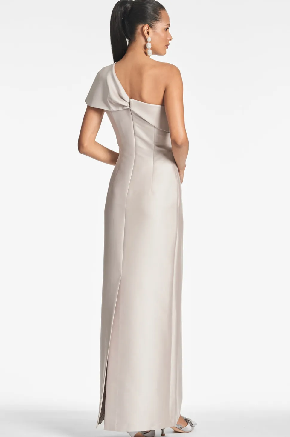 Ines Gown in Frosty Pewter