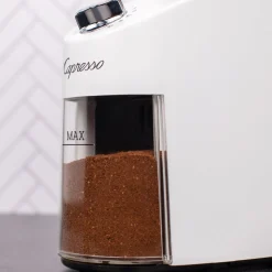 Infinity Plus Conical Burr Coffee Grinder in White