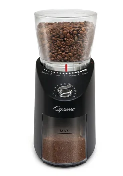 Infinity Plus Conical Burr Coffee Grinder in Black