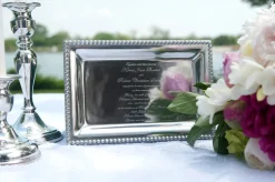 Infinity Vanity Tray with Wedding Invitation