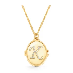 Initial Locket Necklace