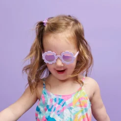 Irresistible Iris Flower in Lavender Polarized Mirrored Lenses