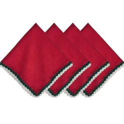 Isadora Napkin in Red, Set of 4