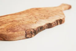 Italian Olivewood Charcuterie Board with Paddle Handle