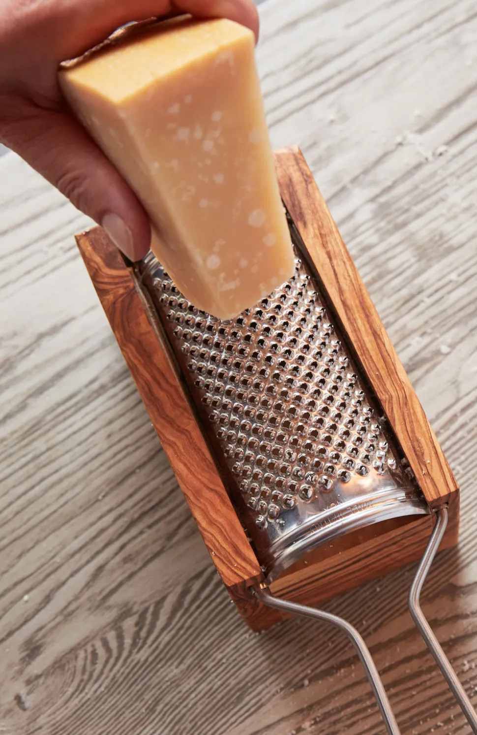 Italian Olivewood Parmesan Cheese Box Grater