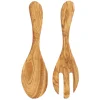 Italian Olivewood Salad Servers