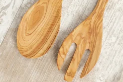 Italian Olivewood Salad Servers