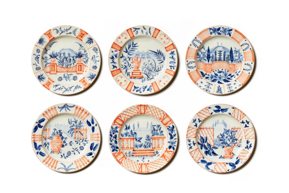 Italian Views Plates Collection, Set of 6