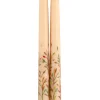 Ivory Fall Leaves Taper Candles, Set of 2