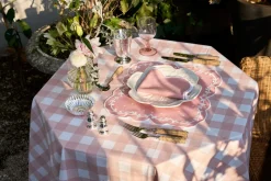 Ivy Placemat and Napkin Set in Pink