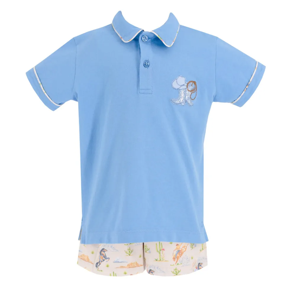 Jackson Boy Polo Set in Rodeo