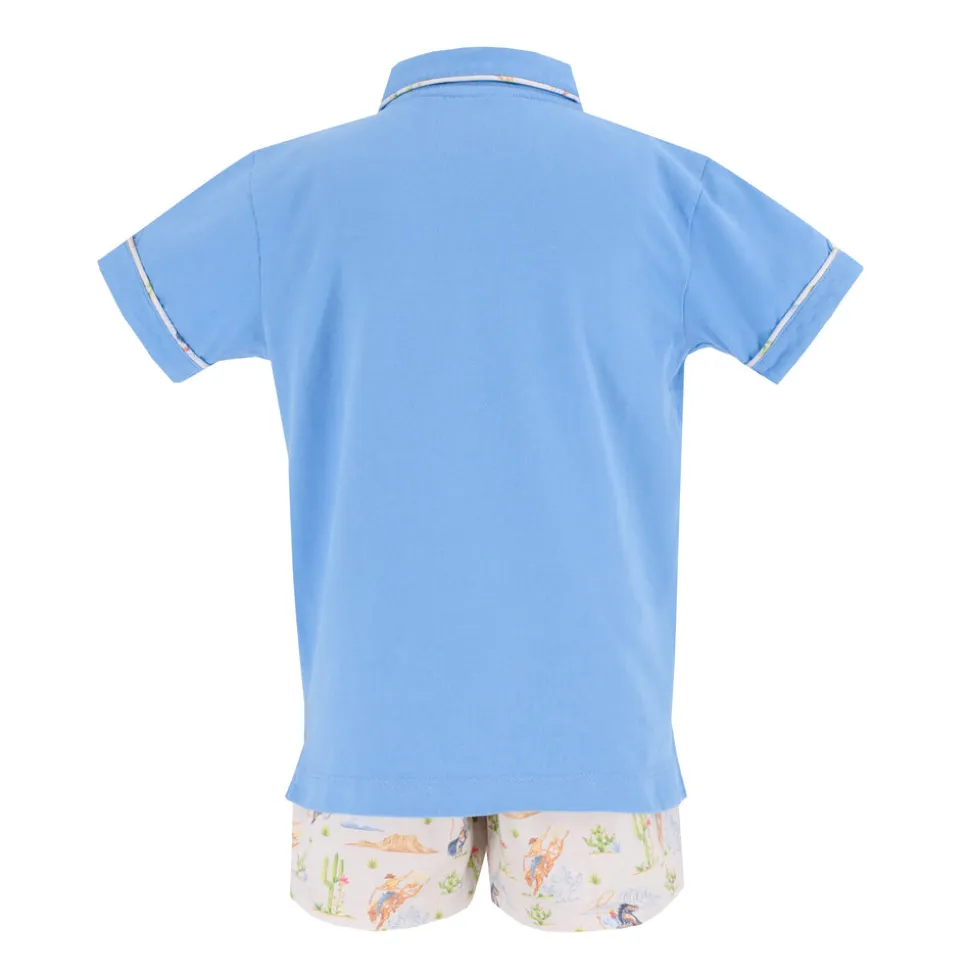 Jackson Boy Polo Set in Rodeo